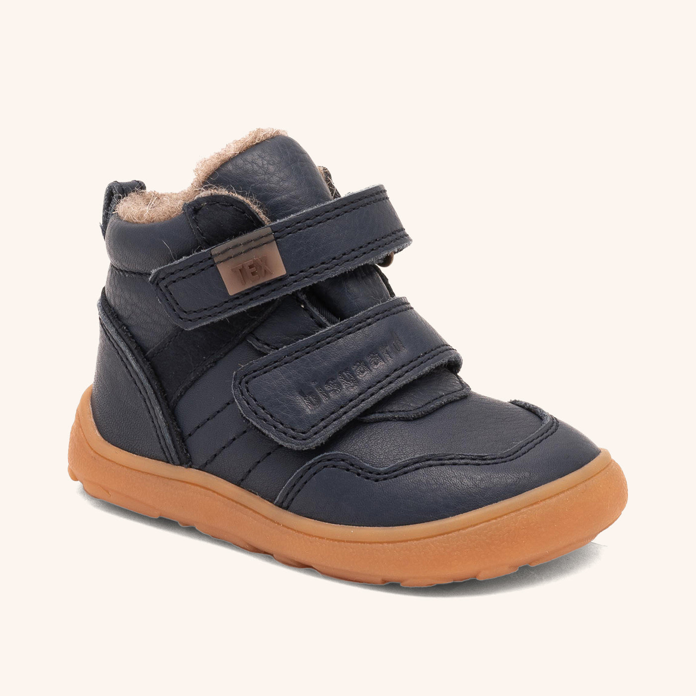 bisgaard-barefoot-becky-tex-navy-wasserdichter-barfu-schuh-mit-wollfutter-gr-19- image 1