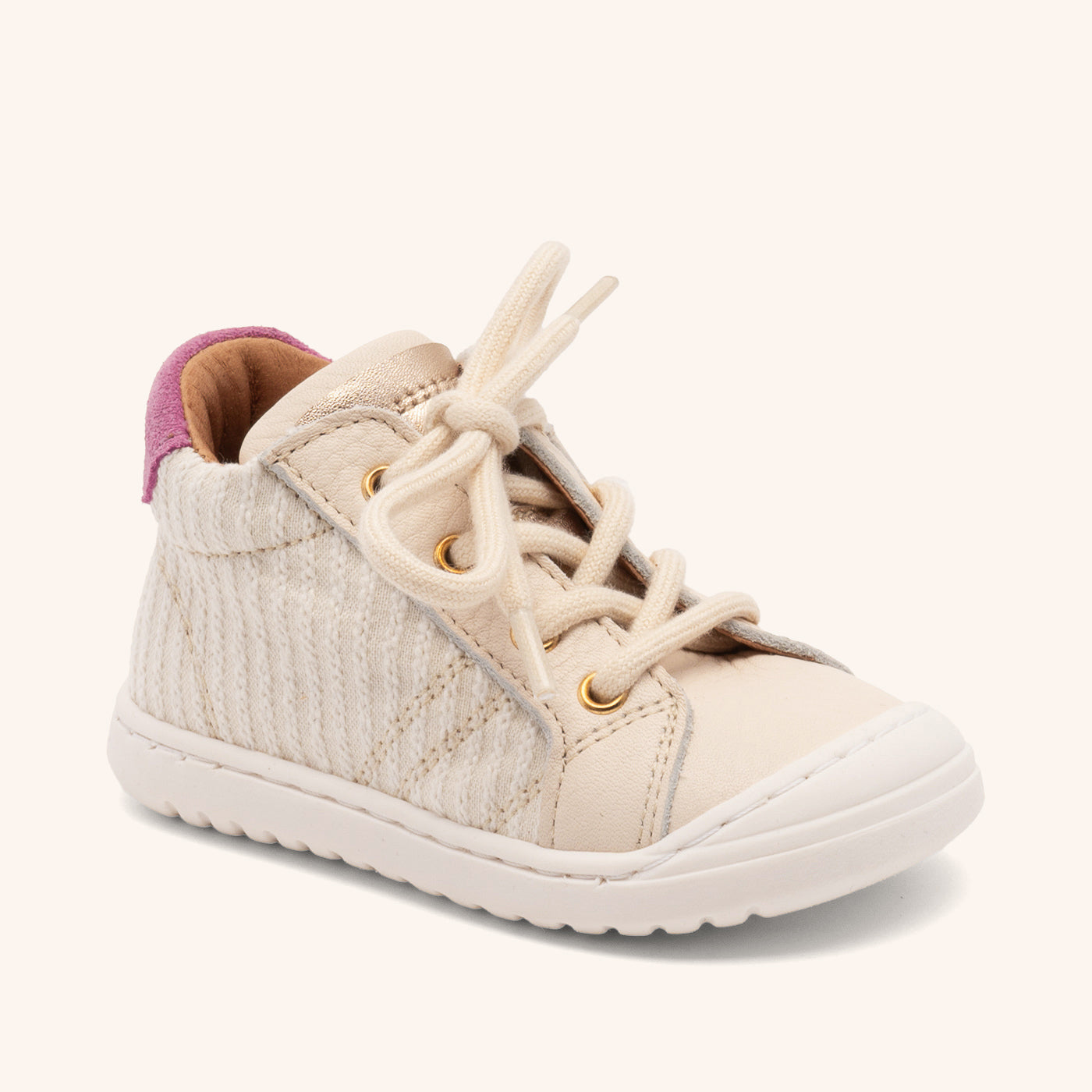 bisgaard-thor-z-creme-stripes-lauflernschuh-f-r-die-ersten-schritte image 1