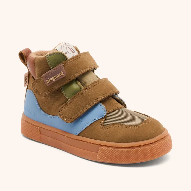 bisgaard-roy-tex-khaki-wasserdichter-kindersneaker-mit-wollfutter-und-tex-membra image 1