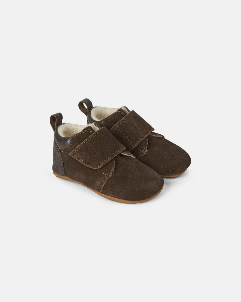 bundgaard-teddy-dark-brown-hausschuh-mit-wollfutter image 1
