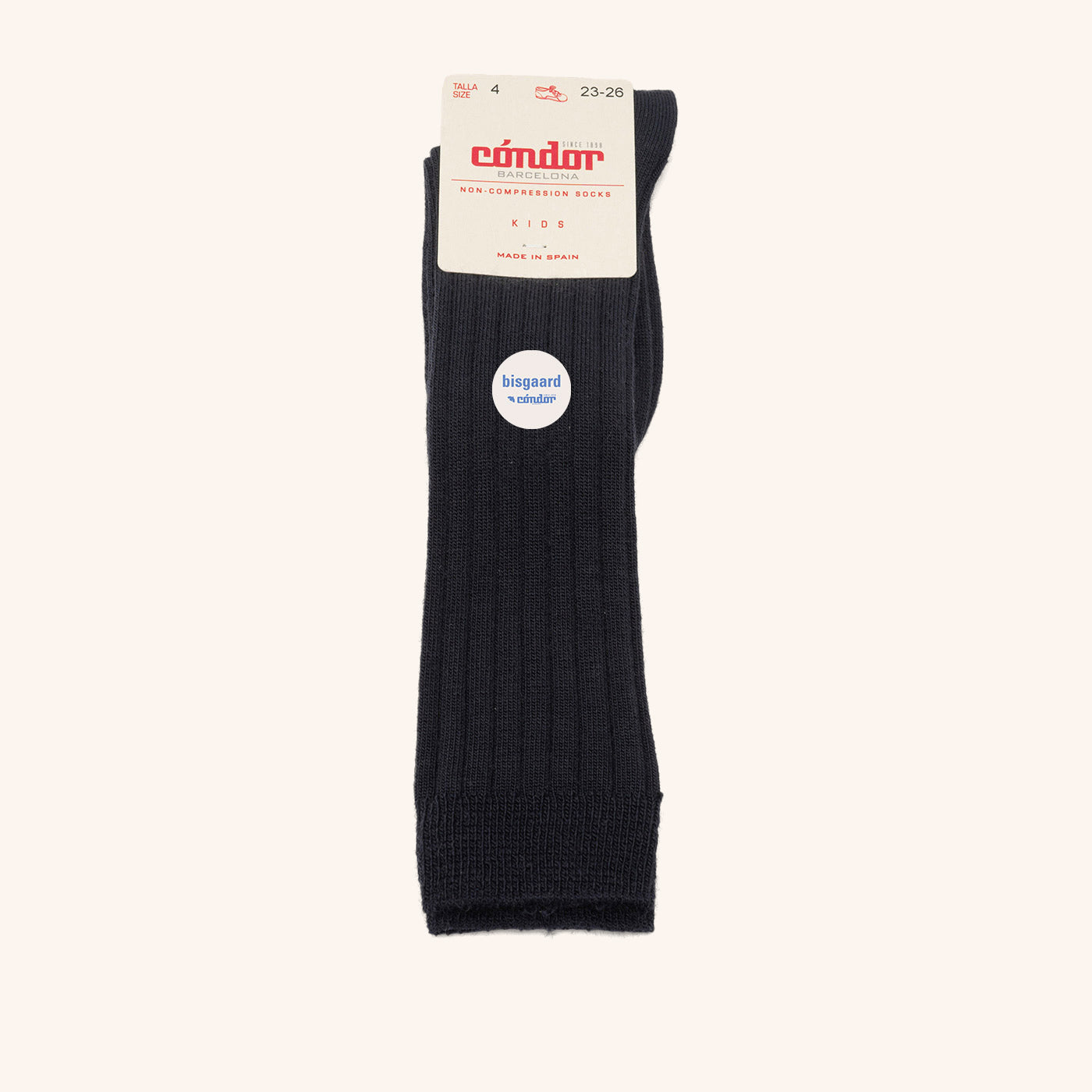bisgaard-x-c-ndor-merino-kniestr-mpfe-rippe-azul-oscuro-85-wolle image 1