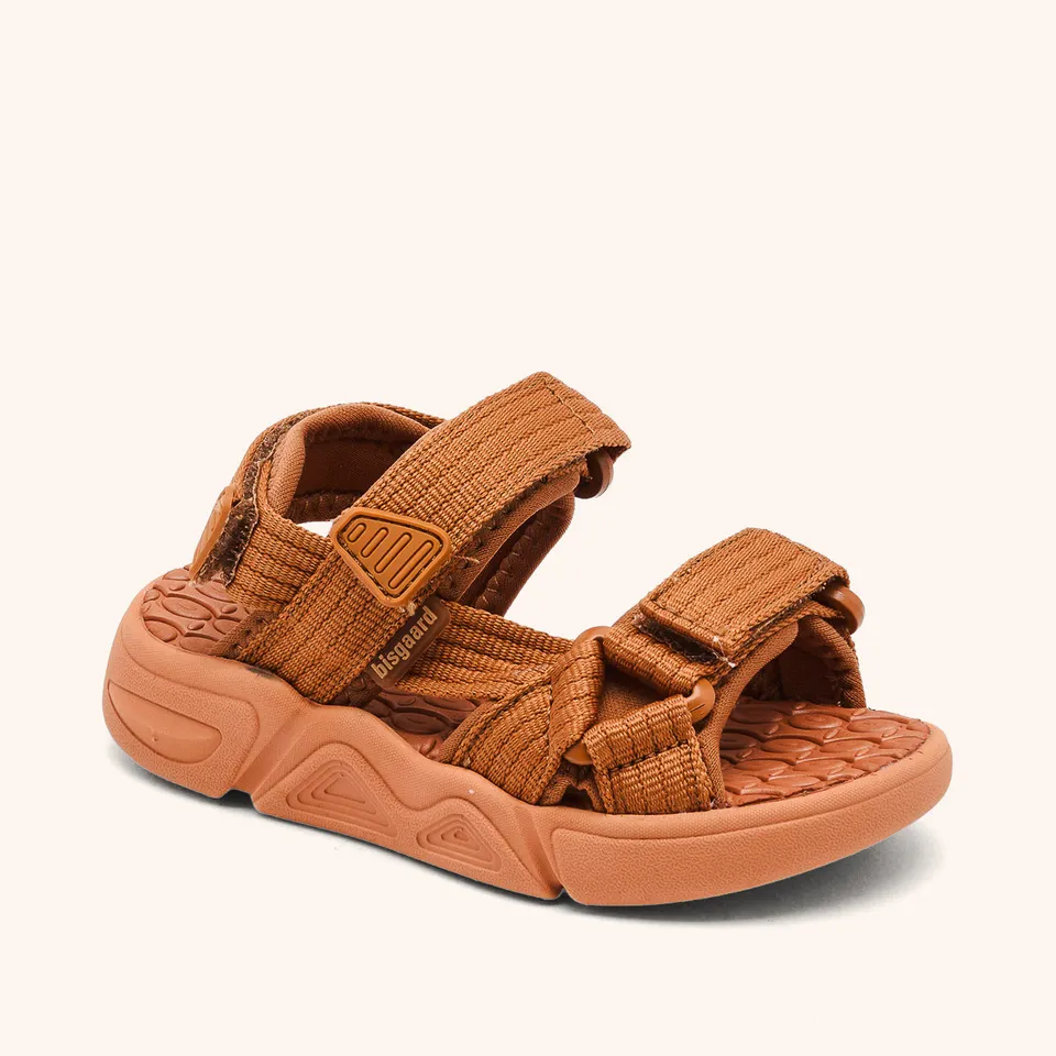 bisgaard-louis-sandale-brown-leichte-kindersandale-mit-textiloberteil image 1