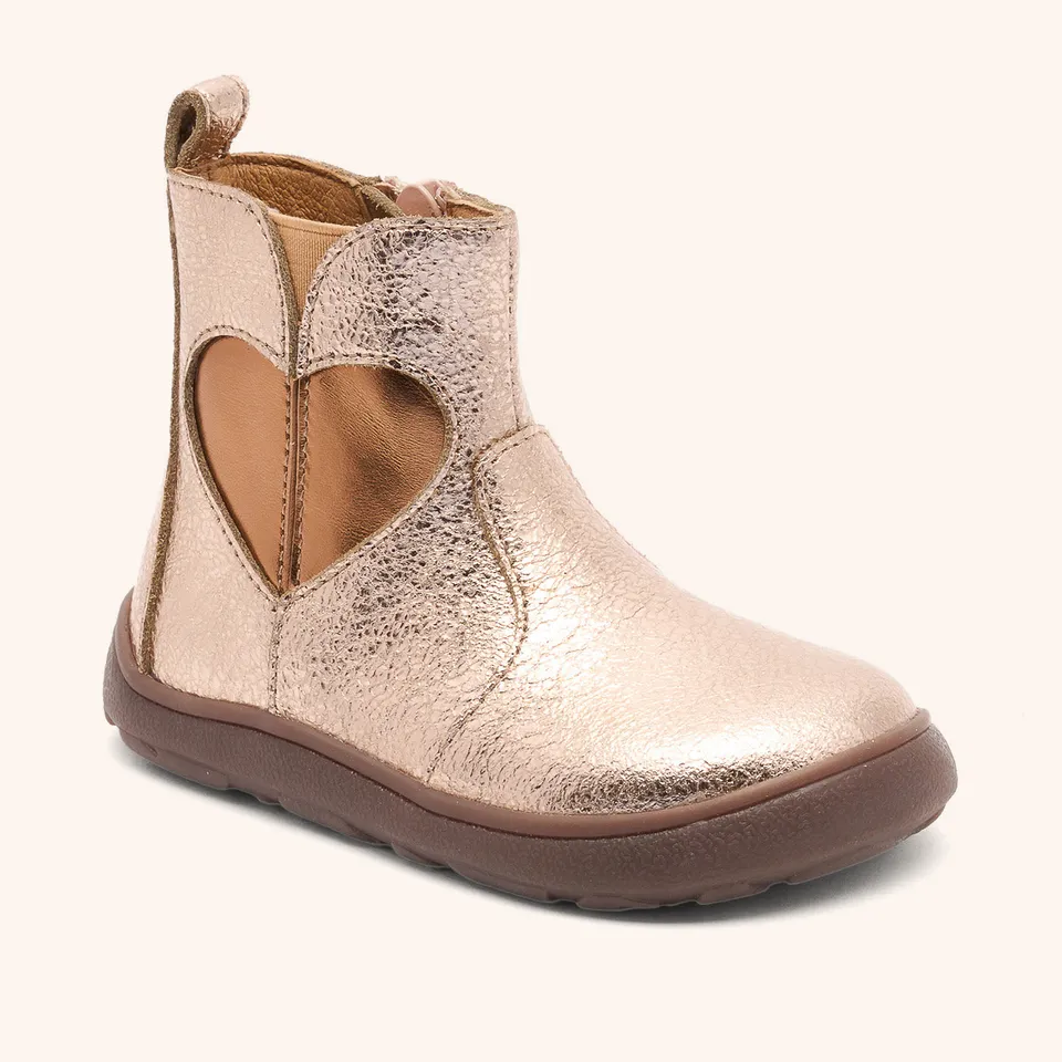 bisgaard-runa-barfu-lederstiefel-rose-gold-lauflern-kinderstiefe-mit-herzdetails image 1
