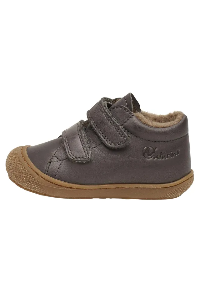 naturino-waterproof-lauflernschuhe-aus-nappaleder-mit-wollfutter-anthrazit-gr-27 image 1