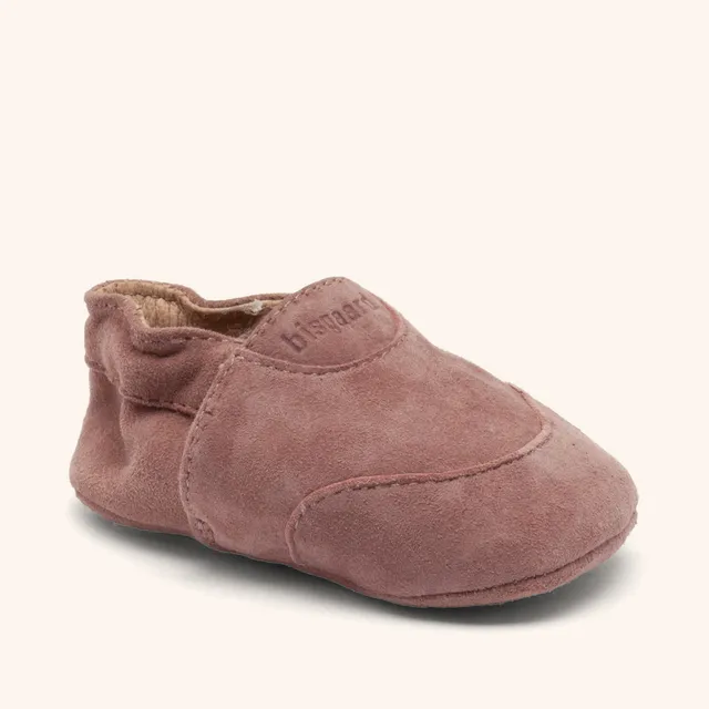 bisgaard-newborn-krabbelschuhe-dusty-rose-wildleder-f-r-neugeborene-und-babys-gr image 1