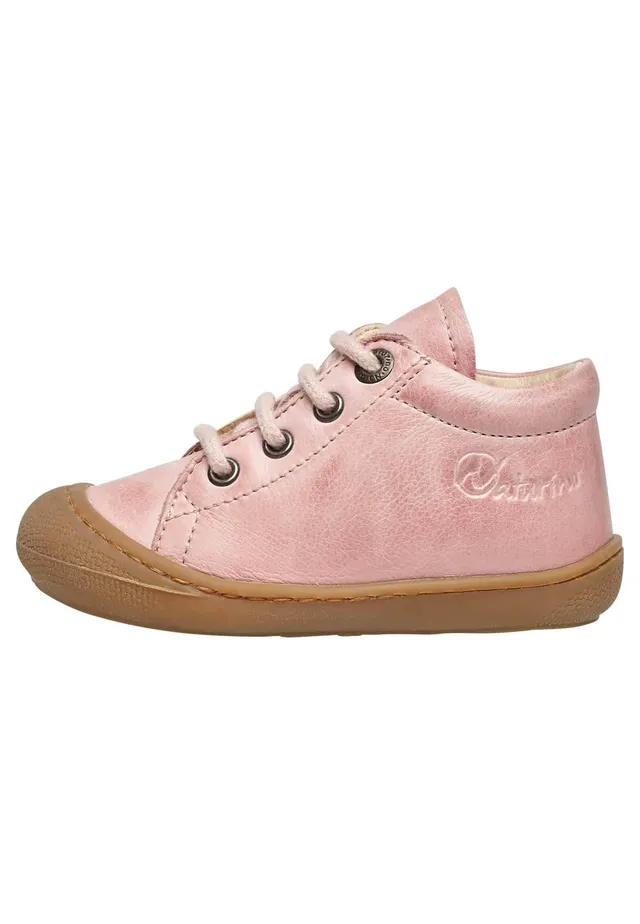 naturino-cocoon-sneaker-m-dchen-rosa-leder-lauflernschuhe-mit-schn-rsenkel image 1