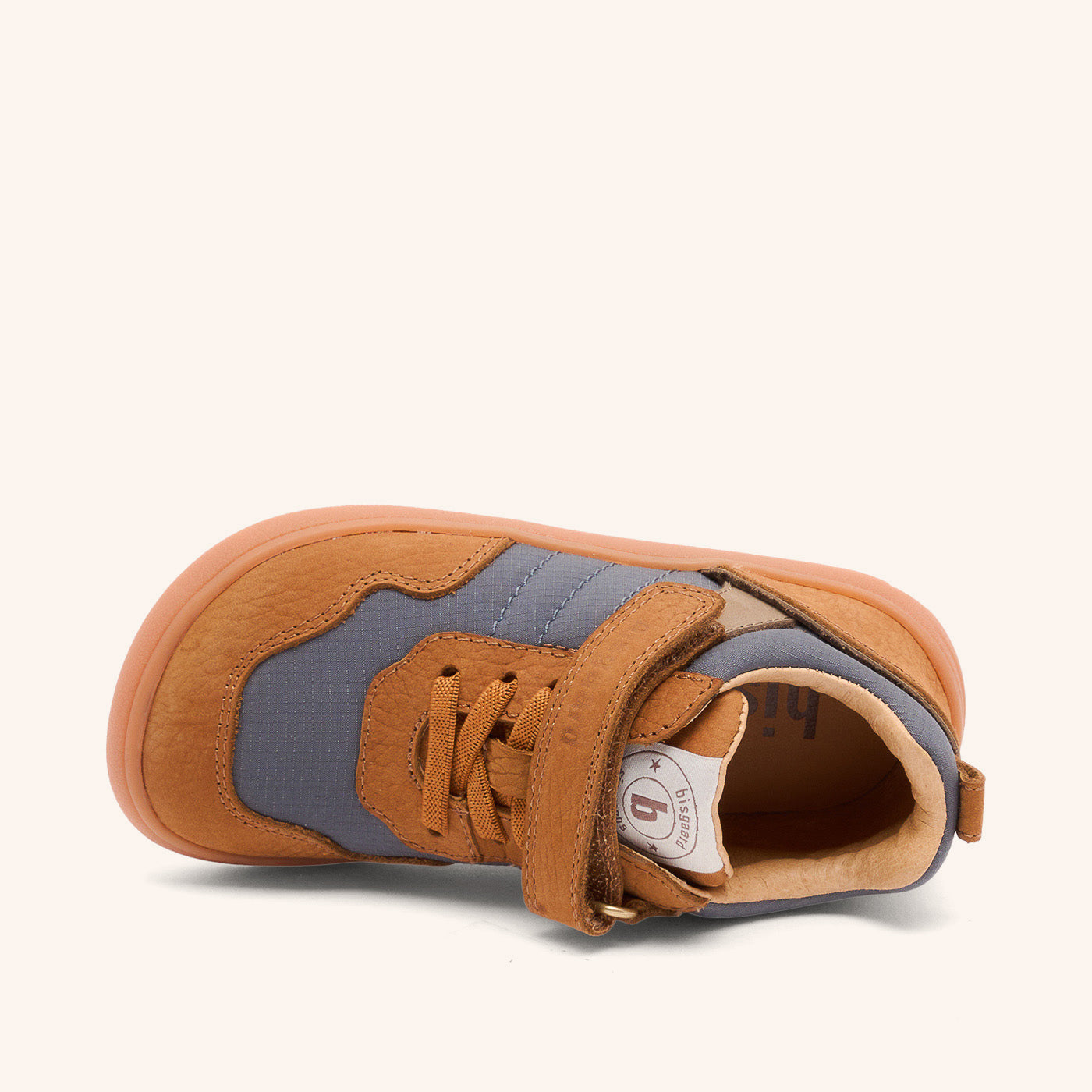 bisgaard-barefoot-baloo-barfu-sneaker-cognac-wildleder-breite-zehenbox-gr-e-20-3 image 3