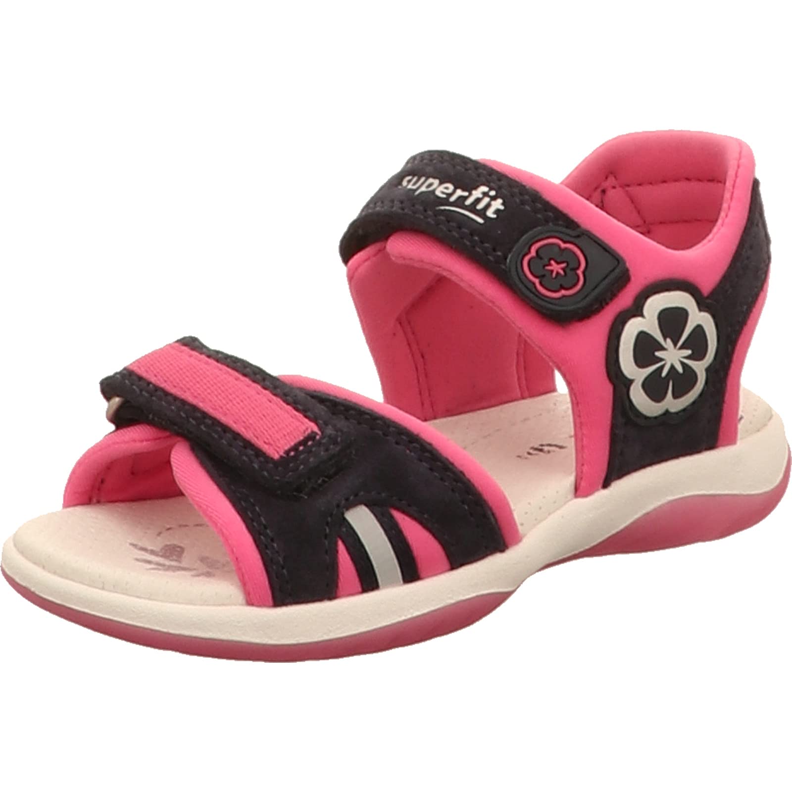 superfit-sunny-m-dchen-sandalen-sparkle-veloursleder-sandale-mit-blumen image 7