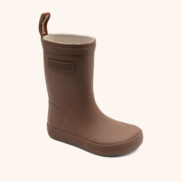 bisgaard-barefoot-high-rubber-gummistiefel-chocolate image 1