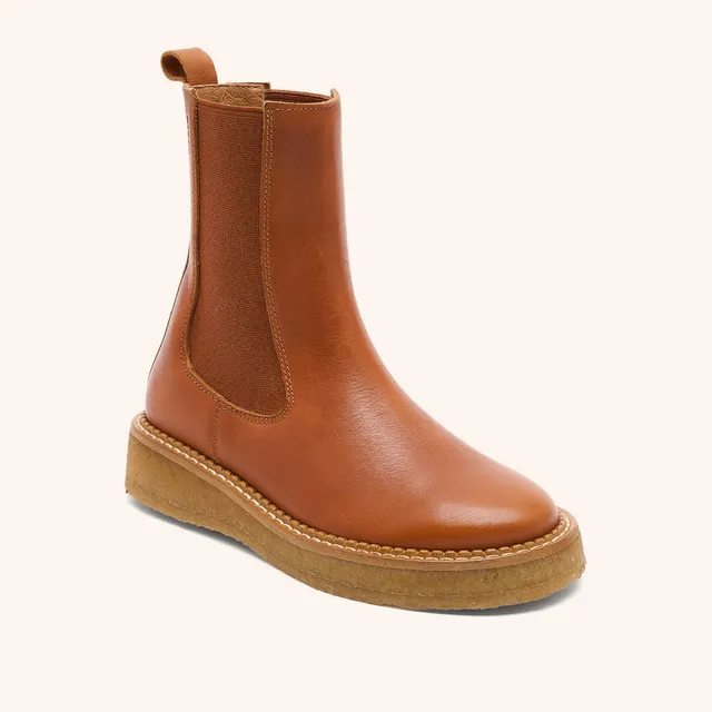 bisgaard-naya-cognac-eleganter-stiefel-mit-crepe-sohle-f-r-kinder-gr-28-40 image 1