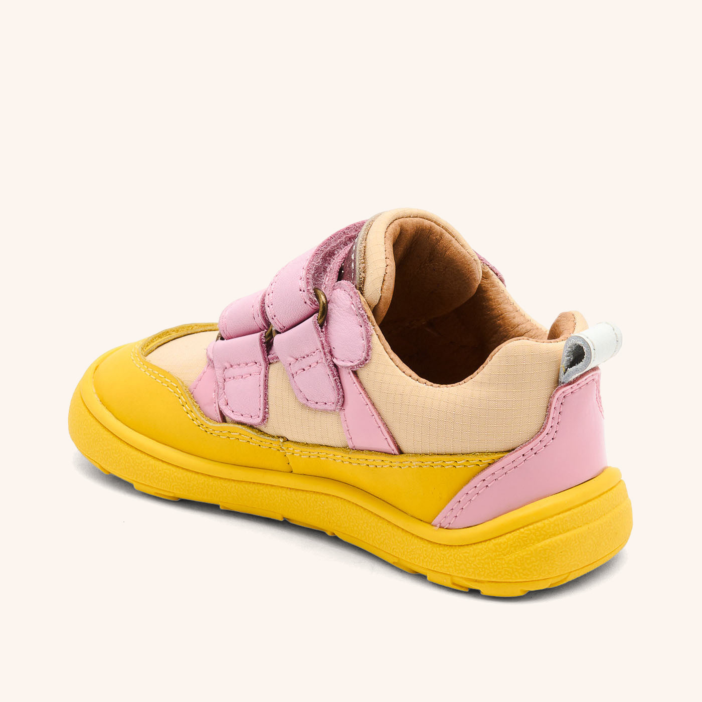 bisgaard-barefoot-elroy-barfu-sneaker-lemon-textil-leder image 2