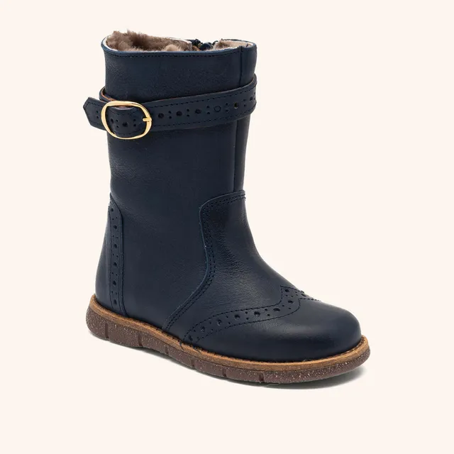 bisgaard-noli-lamb-winterstiefel-navy-warm-gef-ttert-hoher-schaft-schnallen-deta image 1