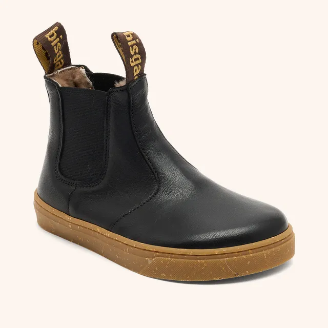 bisgaard-ene-lamb-black-barfu-chelsea-stiefel-aus-leder-f-r-kinder-schwarz image 1