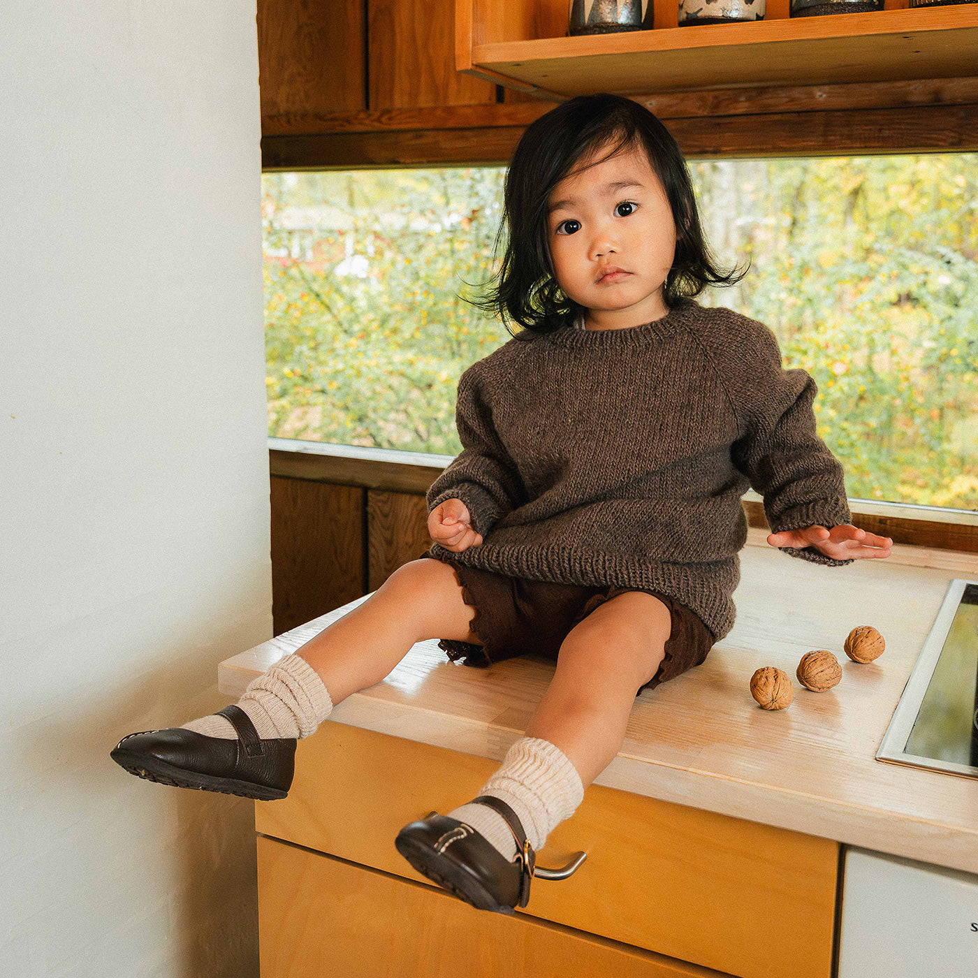 bisgaard-annabelle-dark-brown-ballerina-hausschuh-f-r-kinder-gr-18-25 image 5