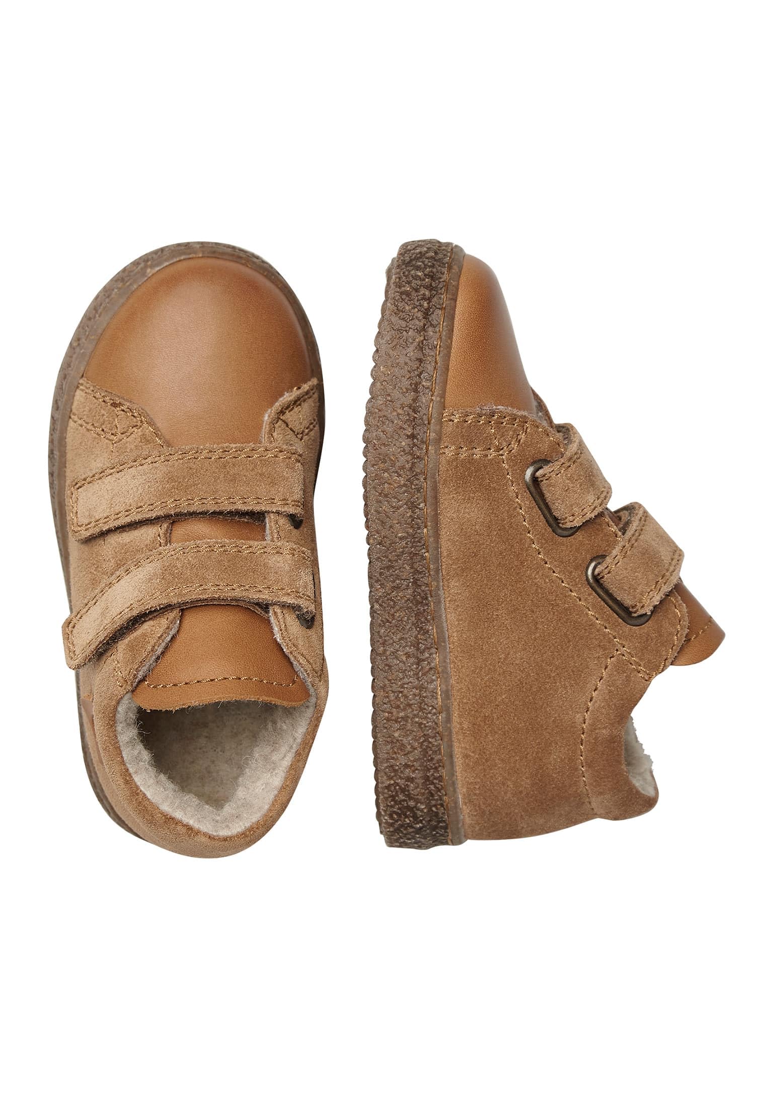naturino-sneaker-mit-wollfutter-cognac-26-wildleder-klett-sneaker-strukturierte- image 2