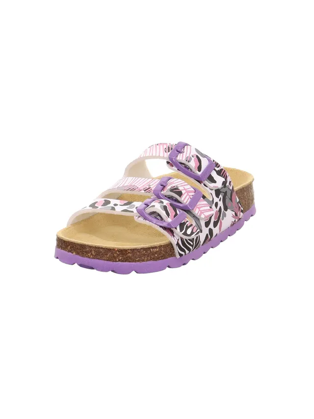 superfit-fussbettpantoffel-m-dchen-pantolette-wei-mehrfarbig-1110 image 1