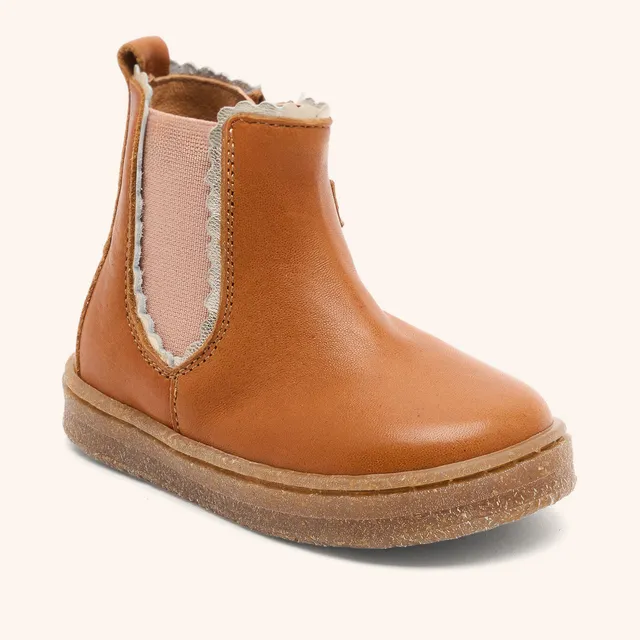 bisgaard-siggi-cognac-leder-kinderstiefel-f-r-die-ersten-schritte image 1