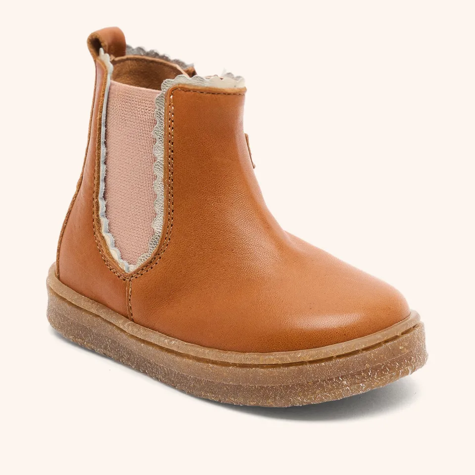 bisgaard-siggi-cognac-leder-kinderstiefel-f-r-die-ersten-schritte image 1