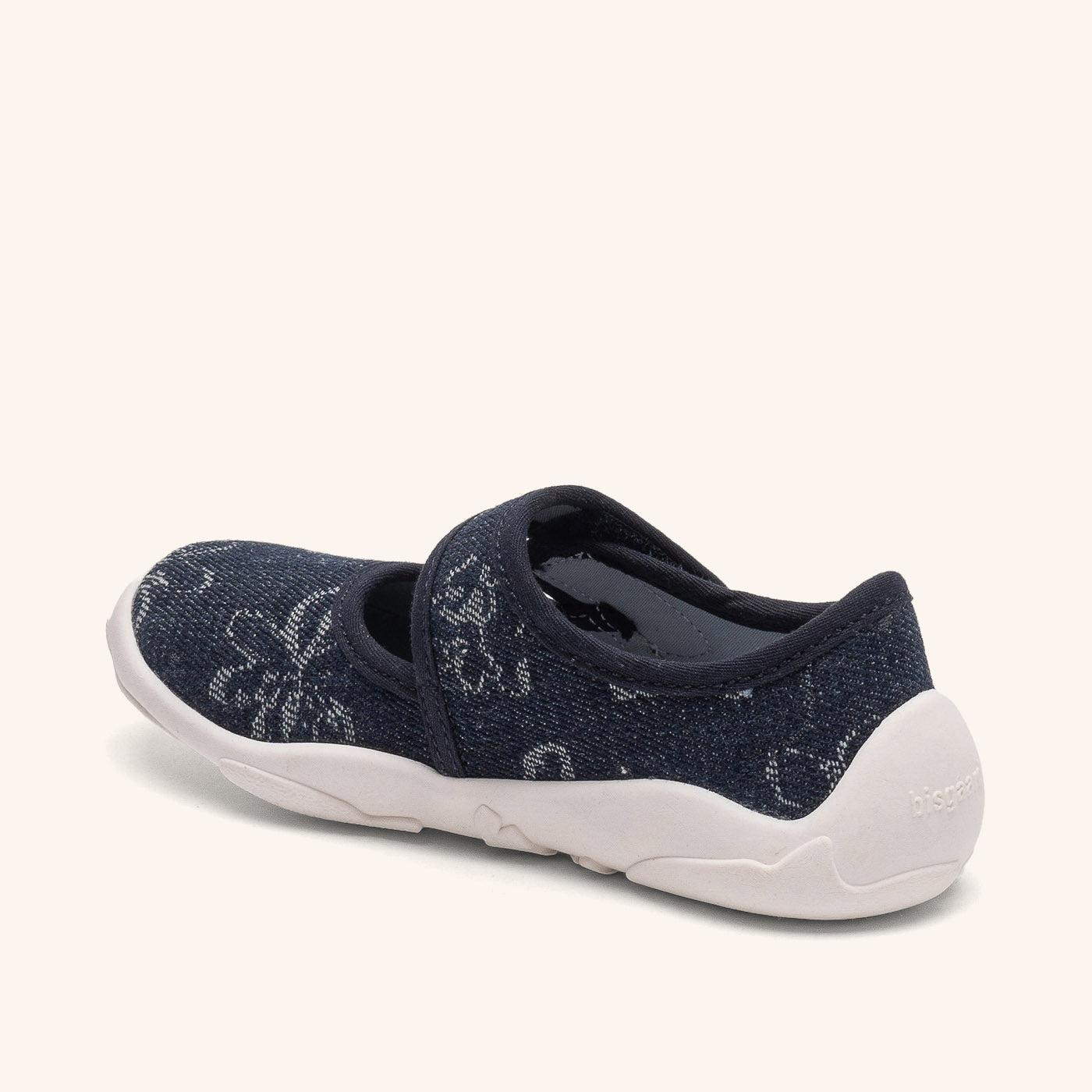 bisgaard-maddy-denim-flower-flexibler-ballerina-hausschuh-mit-baumwollfutter image 2