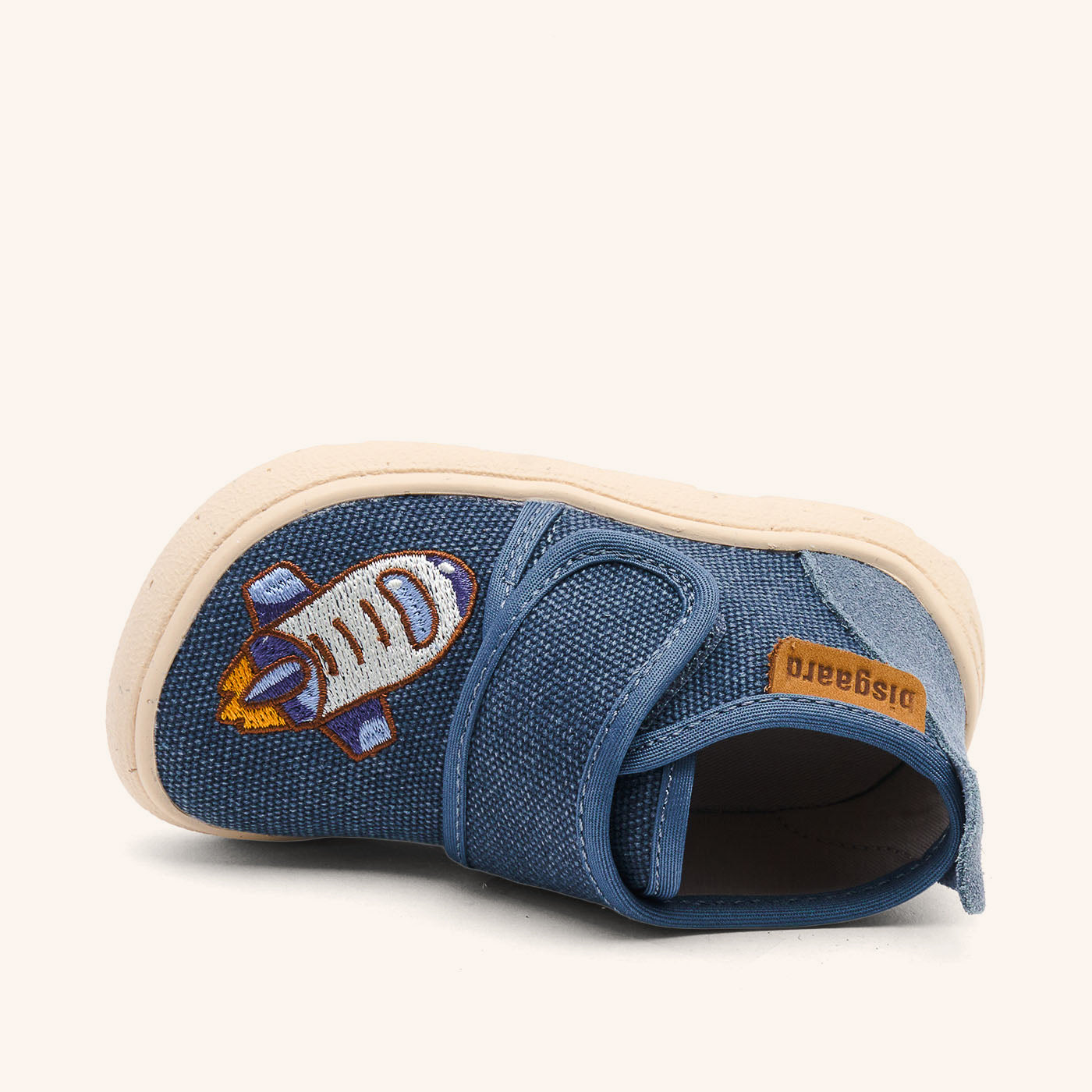 bisgaard-barefoot-basic-barfu-hausschuh-mit-stickmotiv-to-the-moon image 3