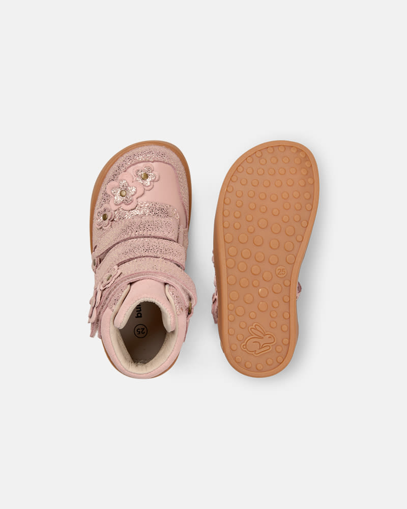 bundgaard-nero-flower-high-top-sneaker-vintage-rose-glitter-barfu-tex image 2