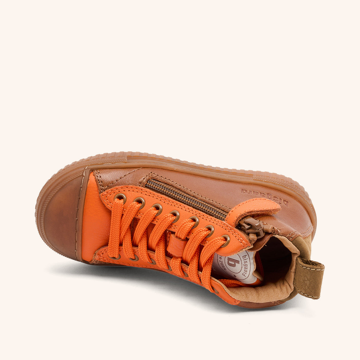 bisgaard-ryan-cognac-hoher-bergangssneaker-aus-leder-f-r-kinder image 3