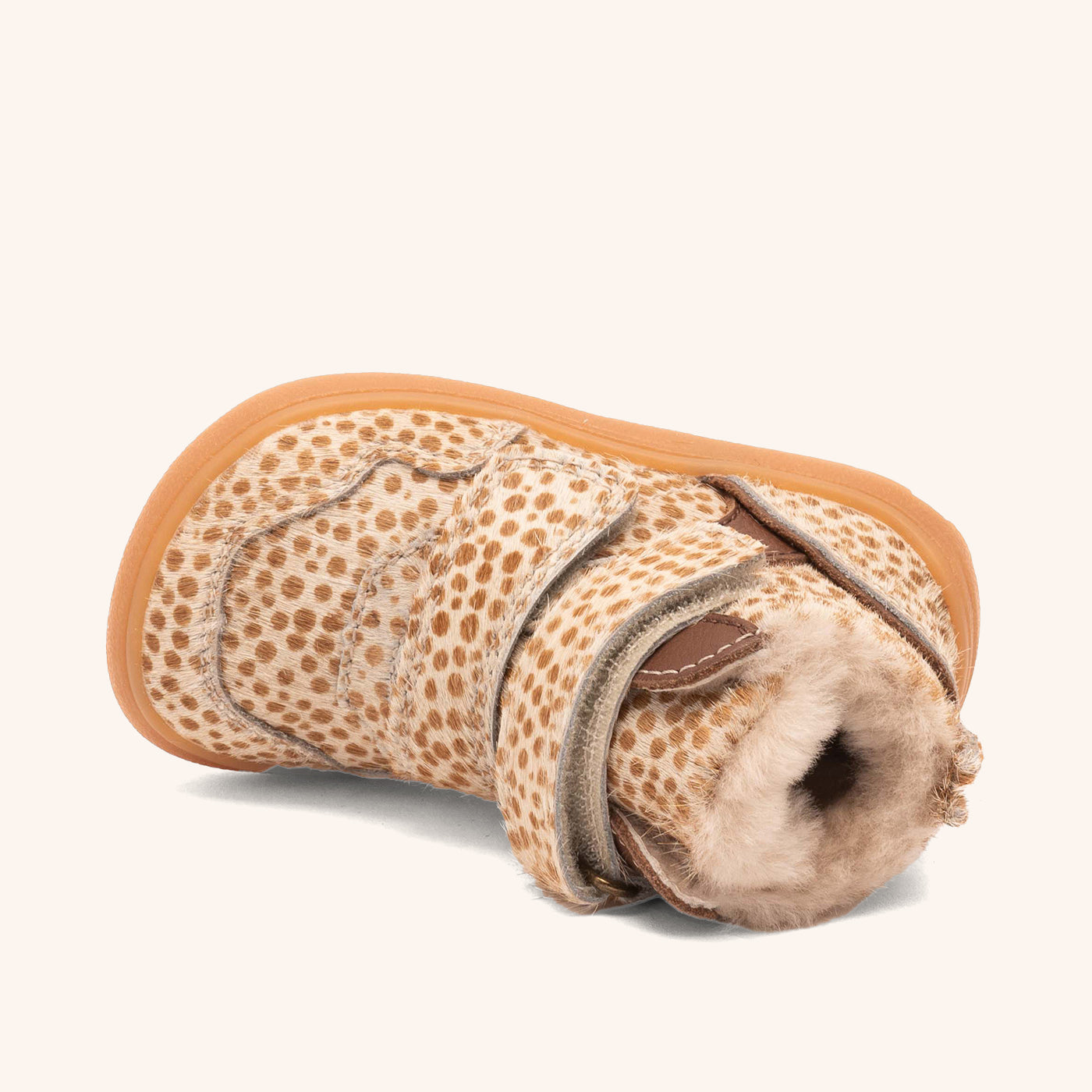 bisgaard-barefoot-becky-lamb-winter-barfu-schuh-brown-dots image 3