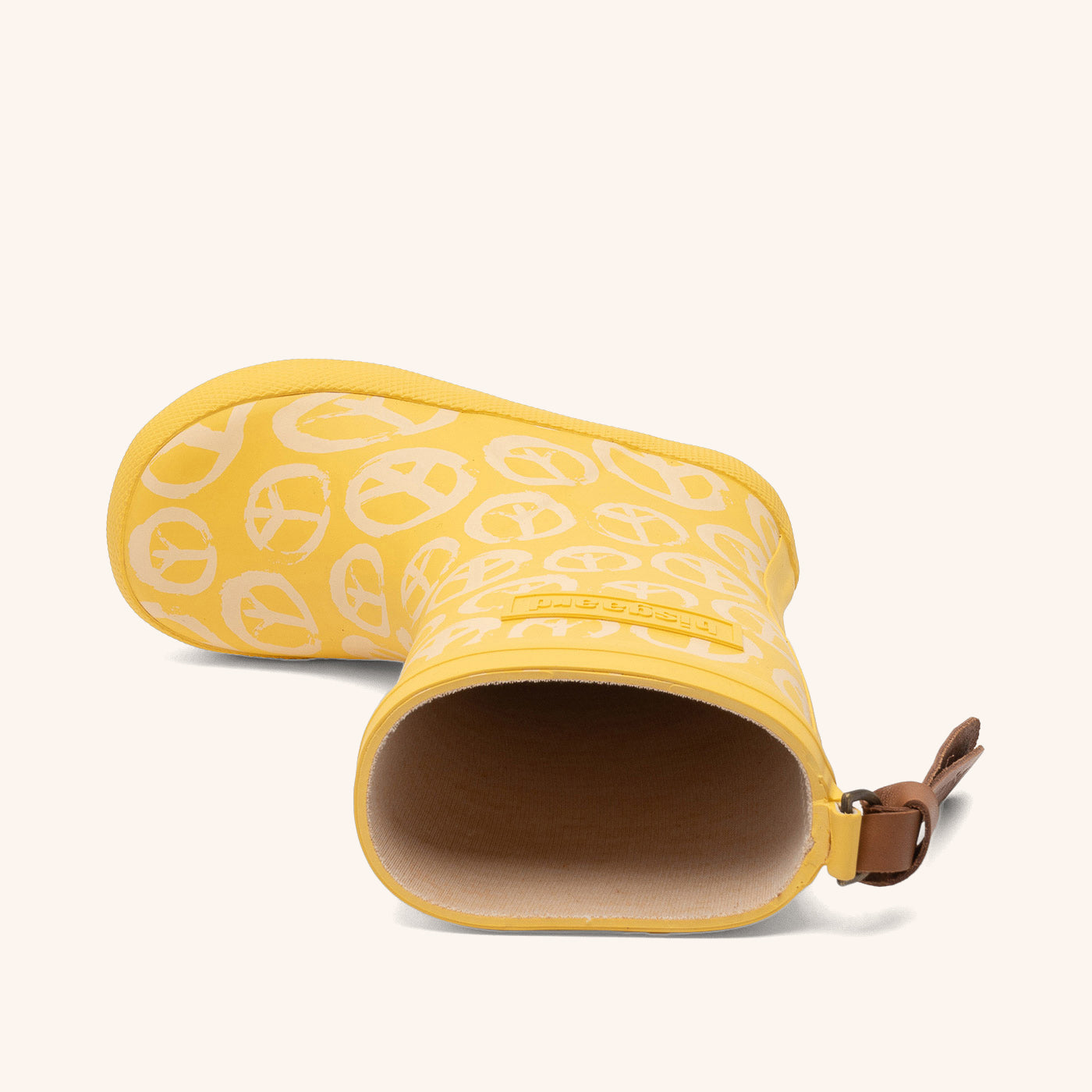 bisgaard-fashion-gummistiefel-peace-on-earth-sunny-naturkautschuk-gelb image 3