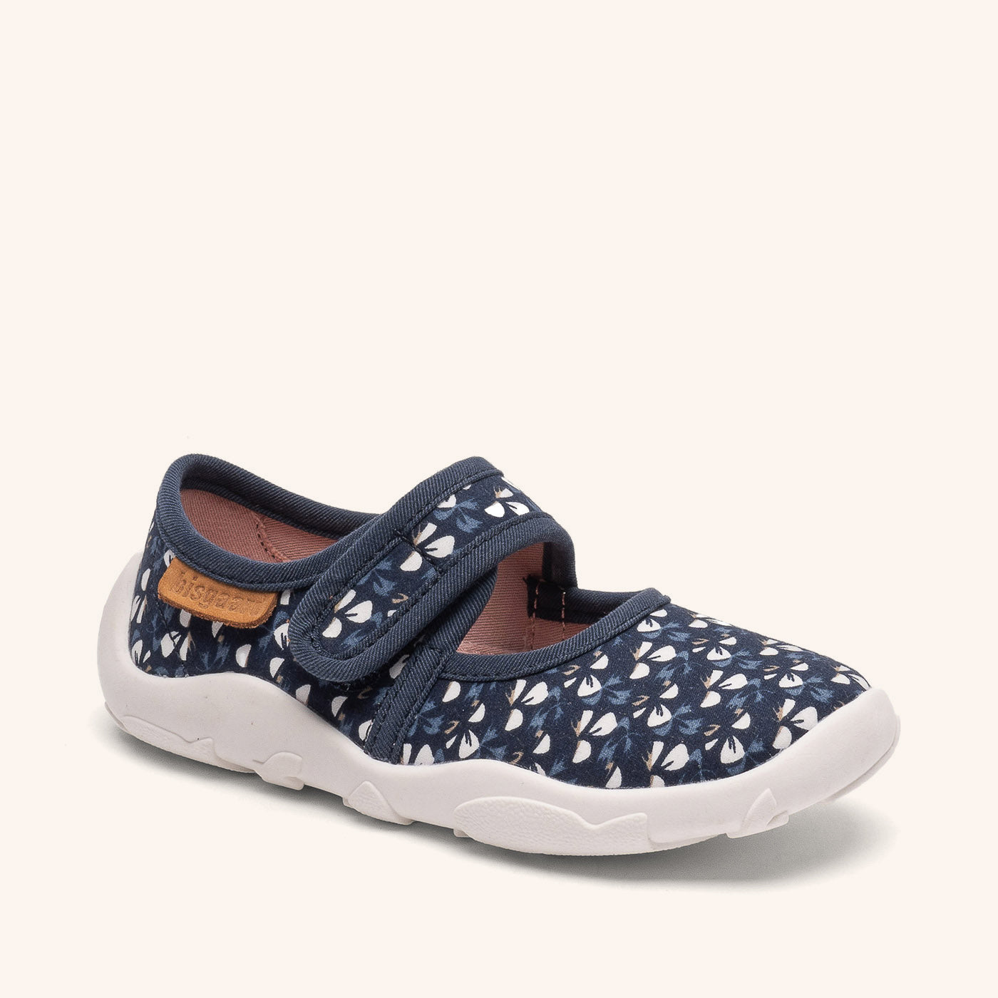 bisgaard-maddy-wild-flower-blue-ballerina-hausschuh-f-r-kinder image 1