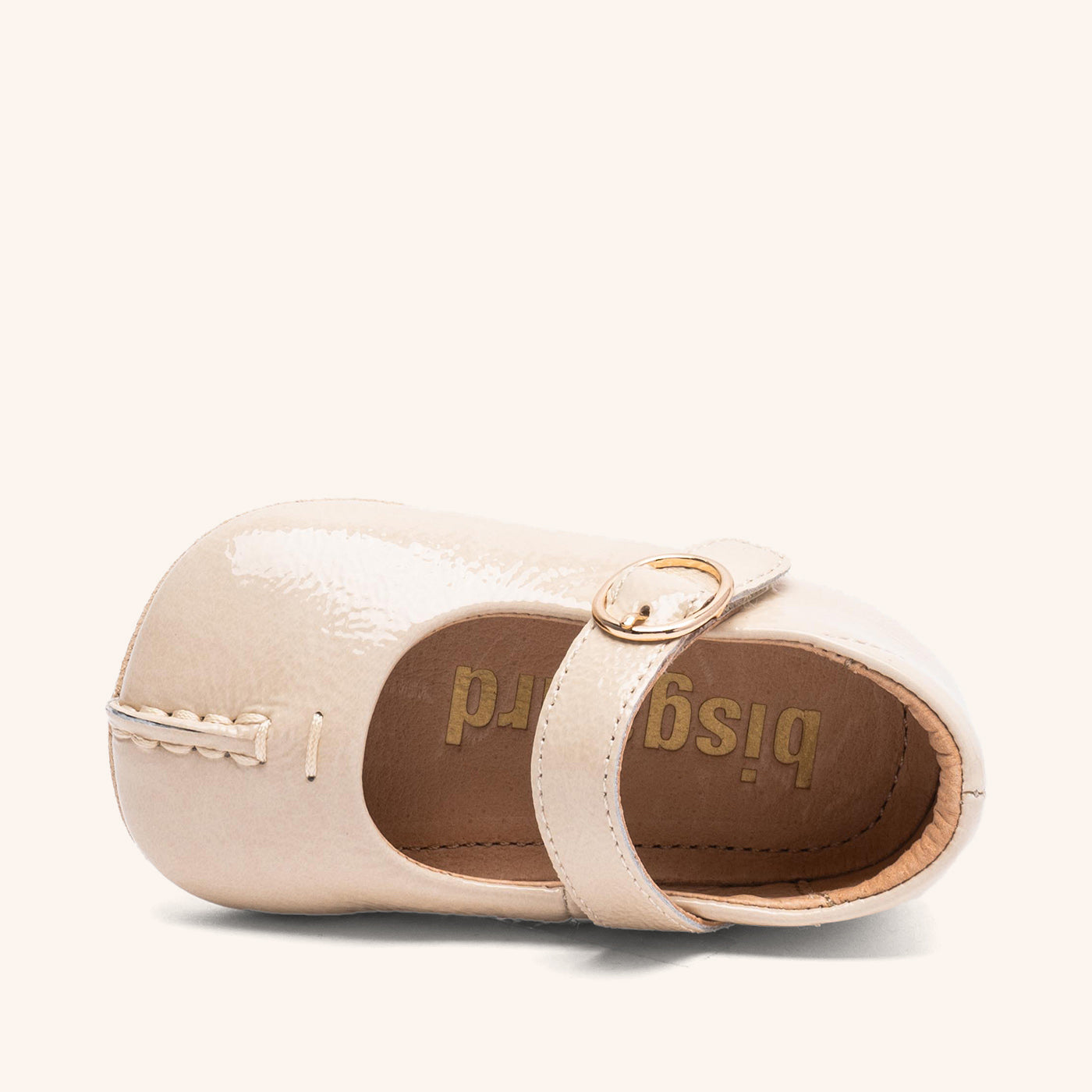 bisgaard-annabelle-ballerina-hausschuh-sand-patent-gr-18-25 image 3