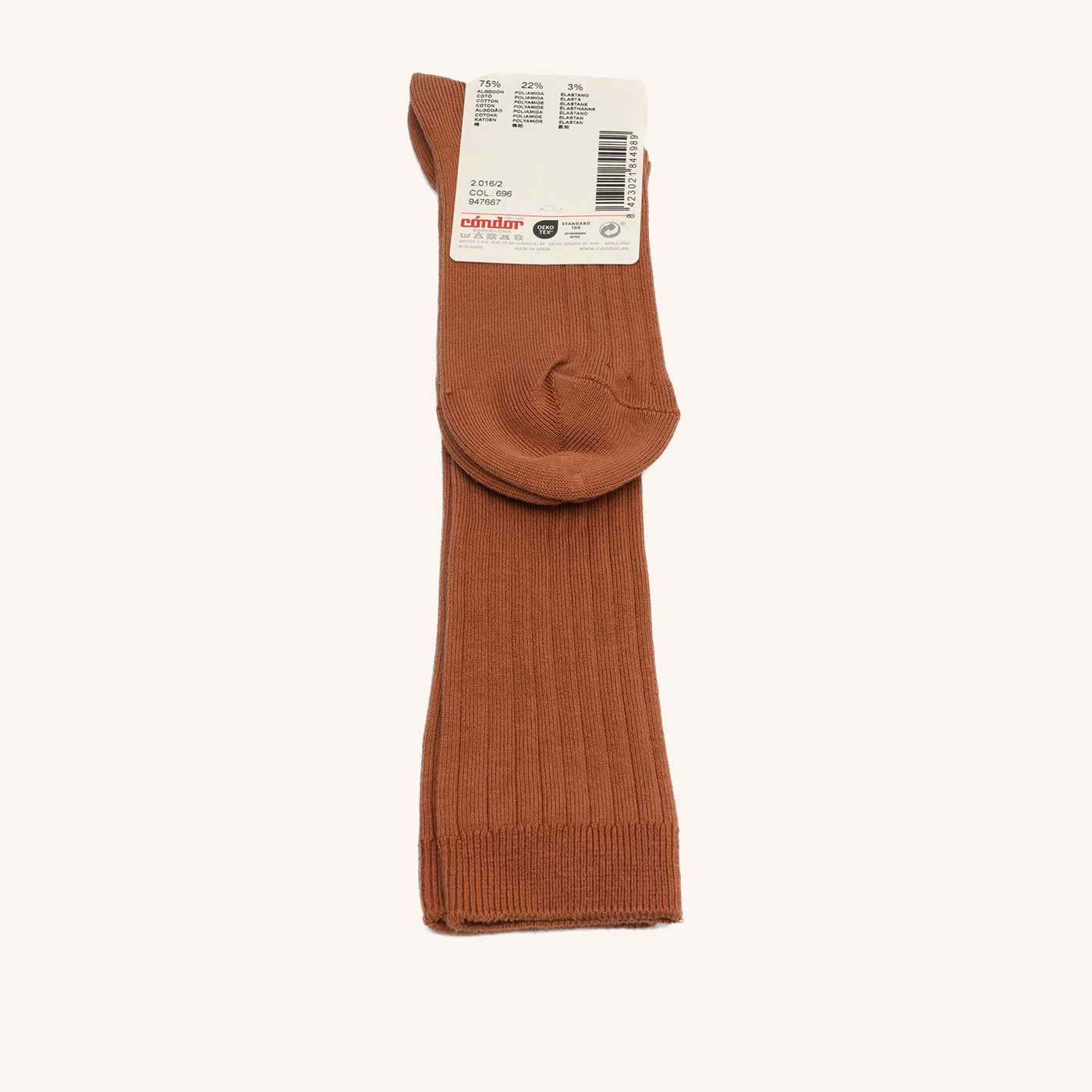 bisgaard-x-c-ndor-kniestr-mpfe-oxido-gerippte-baumwollsocken-f-r-babys-und-kinde image 2