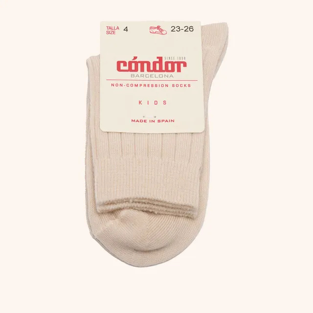 bisgaard-x-c-ndor-merino-woll-ripp-kurz-socken-hueso-beige image 1