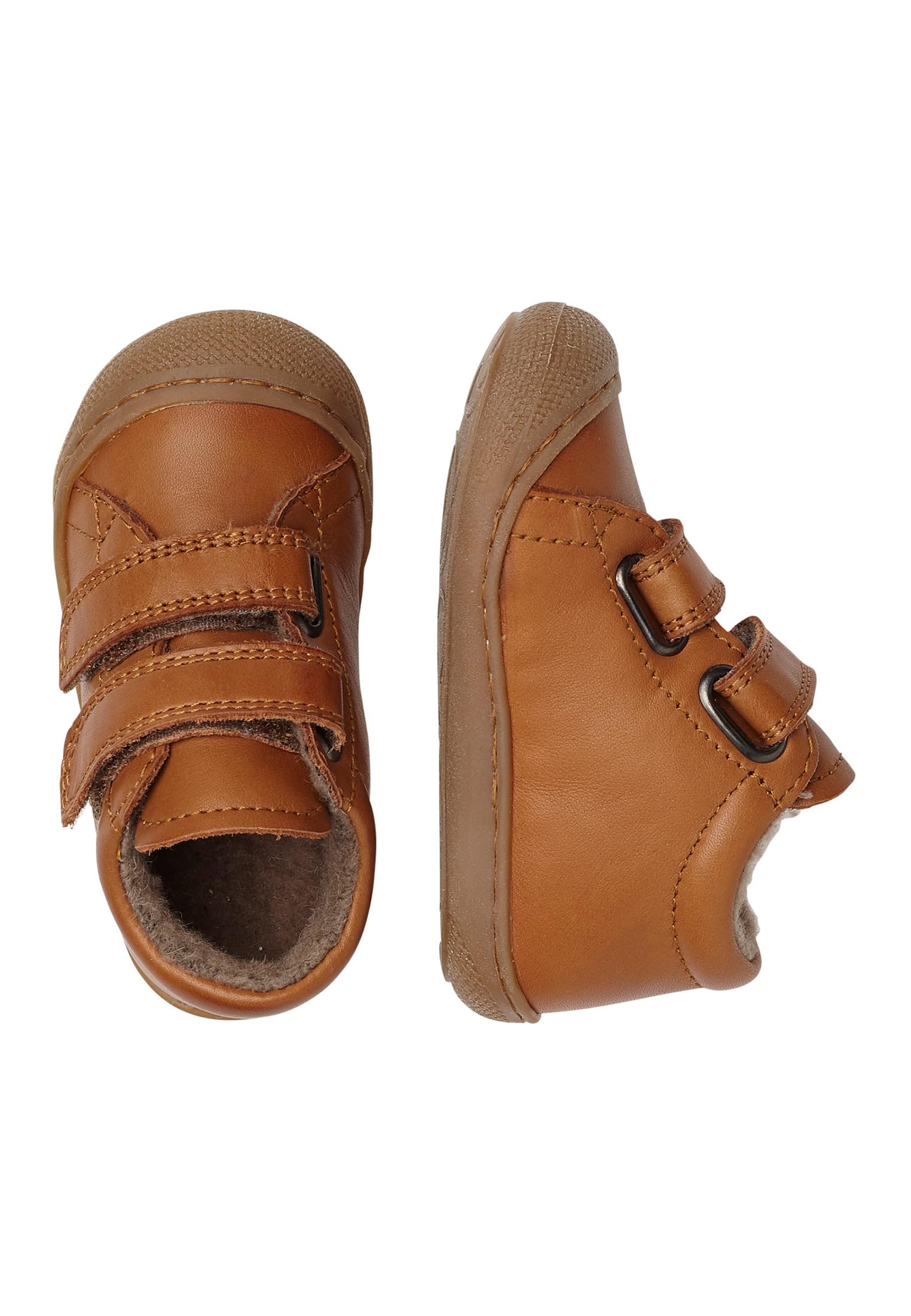 naturino-cocoon-vl-lauflernschuhe-nappaleder-wollfutter-hellbraun image 3