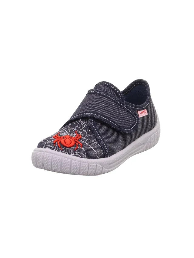 superfit-bill-jungen-hausschuhe-spinnenmotiv-mit-klettverschluss image 1