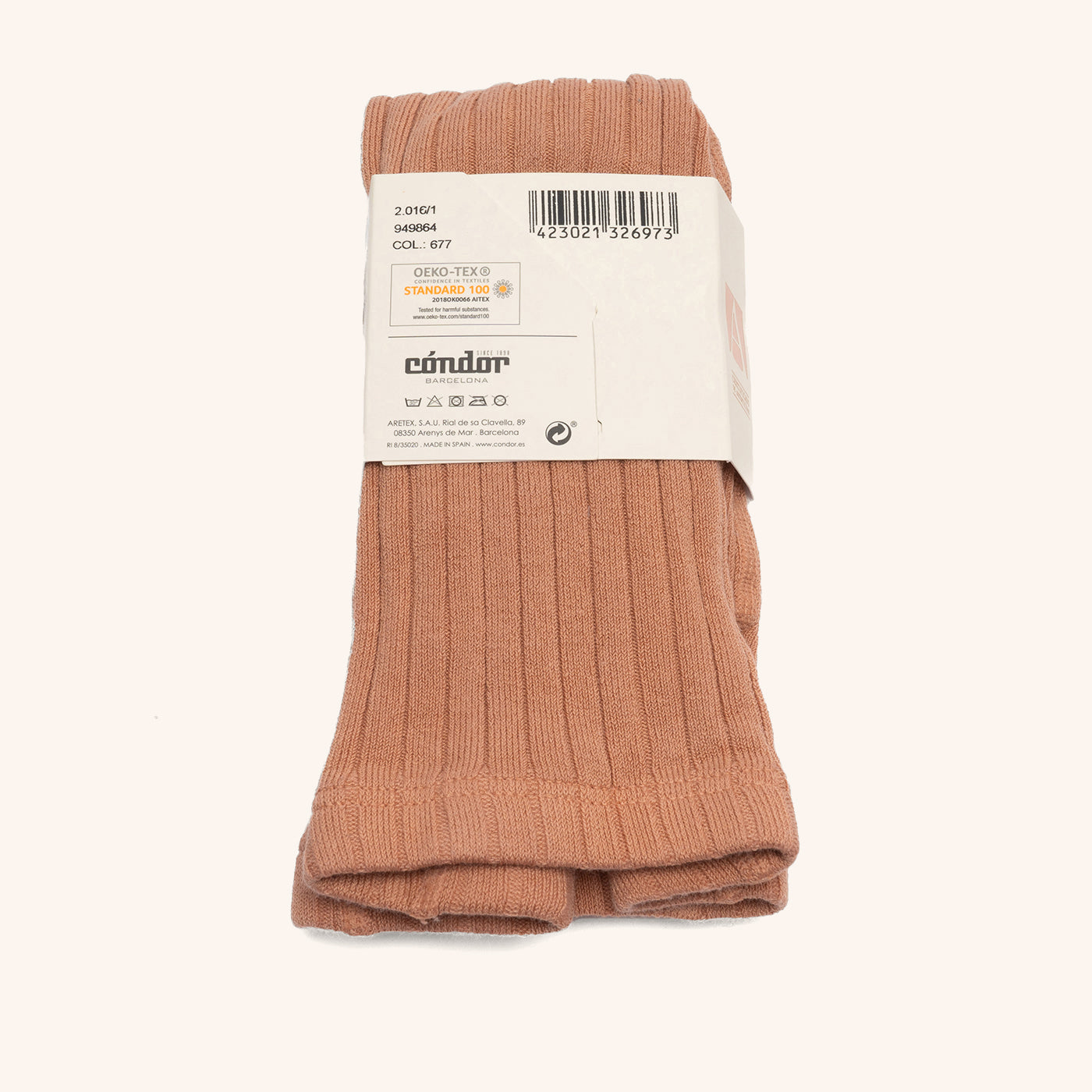 bisgaard-x-c-ndor-cotton-rib-tights-nougat-strumpfhose image 2
