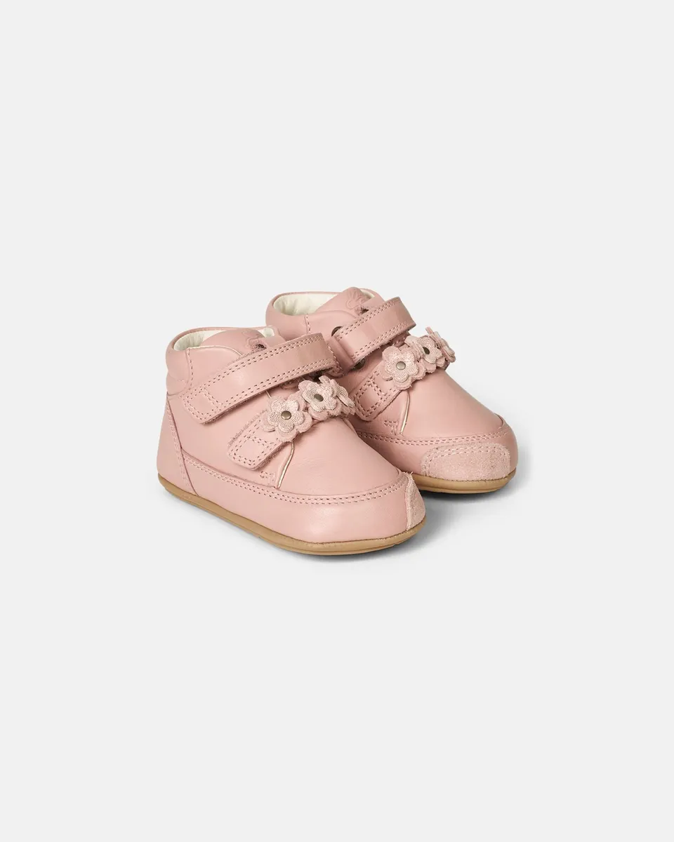 bundgaard-prewalker-flower-vintage-rose-lauflernschuh-barfu-baby-kinderschuhe image 1