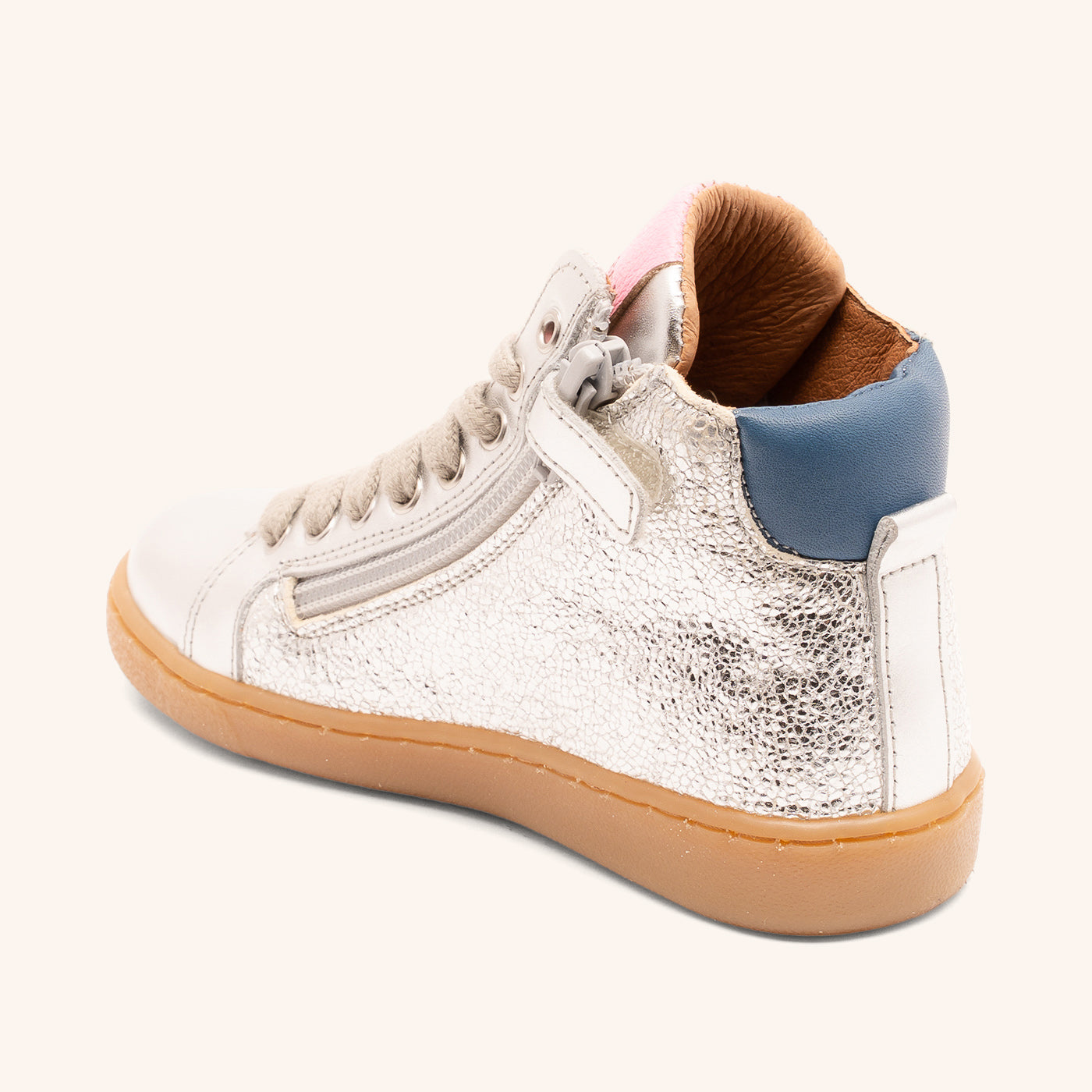 bisgaard-gaia-l-high-sneaker-silber-leder-feminin image 2