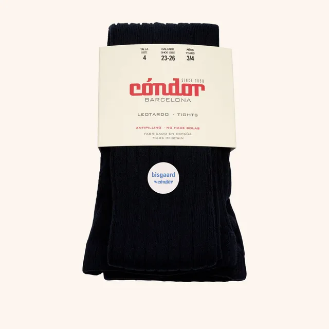 bisgaard-x-c-ndor-cotton-rib-tights-strumpfhose-navy image 1