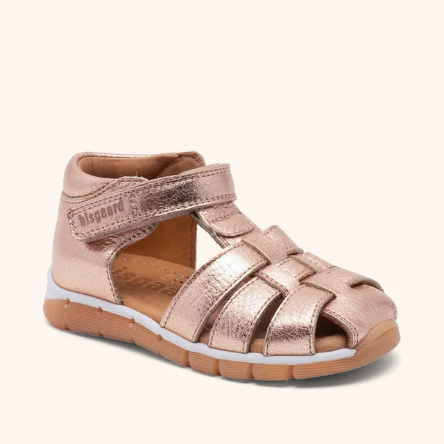bisgaard-billie-geschlossene-sandale-in-rose-gold-elegante-kindersandale-aus-lwg image 1