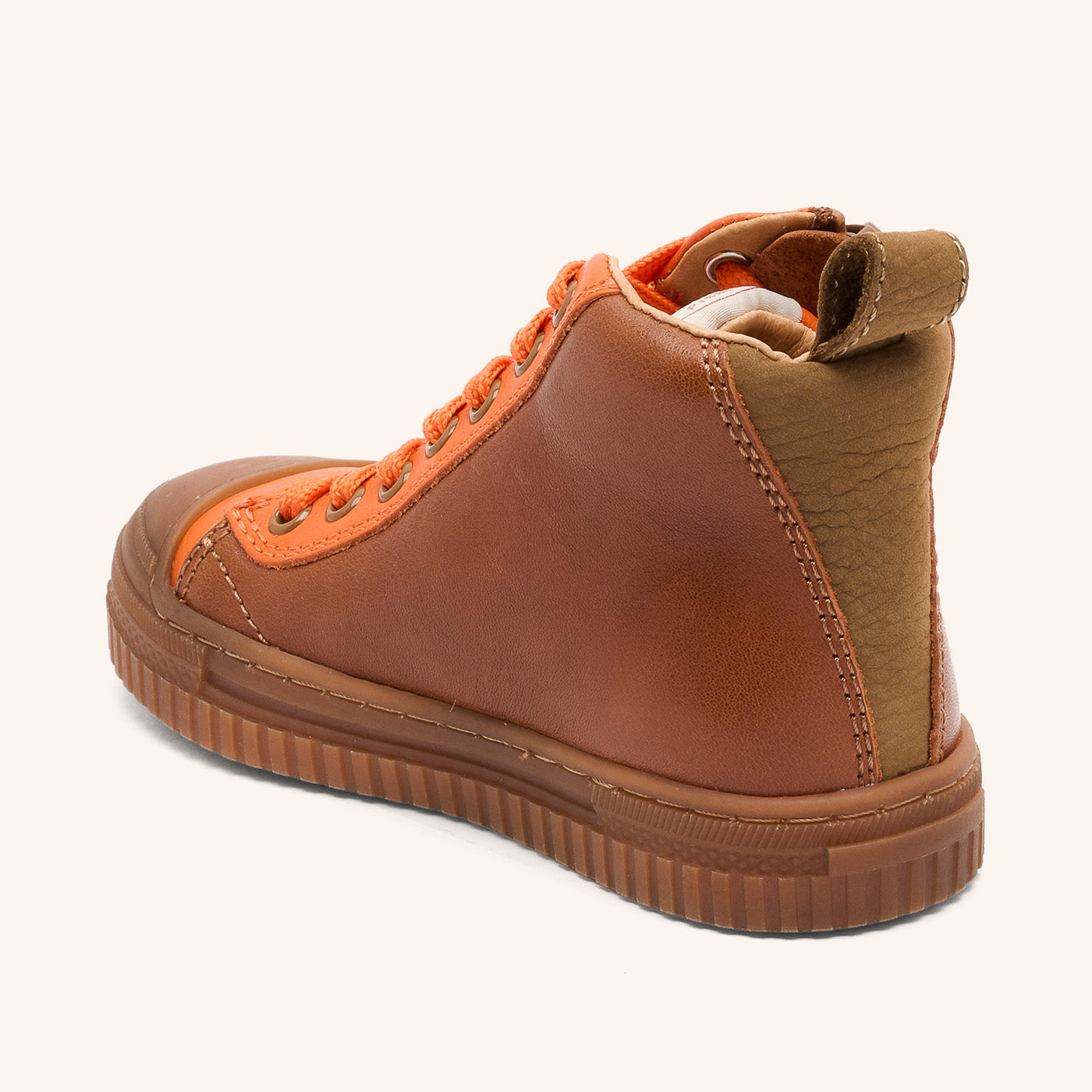 bisgaard-ryan-cognac-hoher-bergangssneaker-aus-leder-f-r-kinder image 2