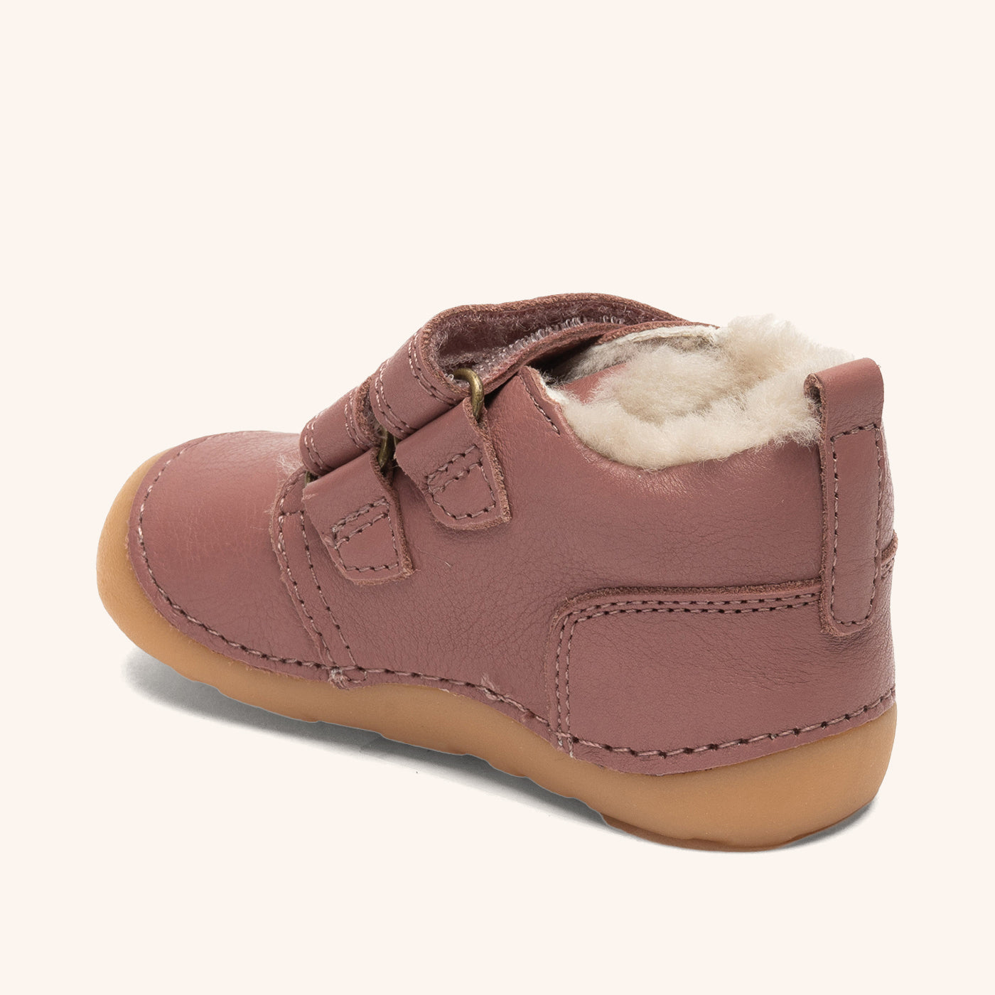 bisgaard-barefoot-carter-lamb-heather-barfu-lauflernschuh-lammfell image 2