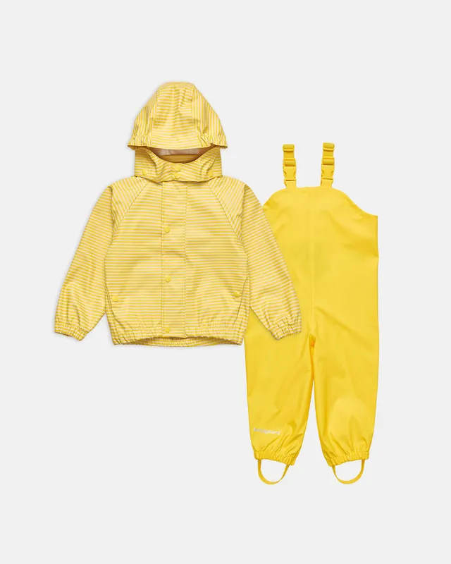 bundgaard-cali-regenset-sunflower-stripe-regenjacke-und-regenhose image 1