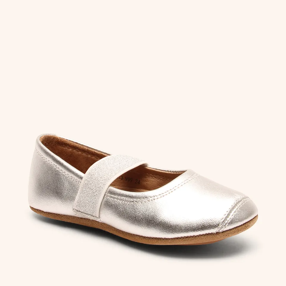 bisgaard-ballet-hausschuh-silver-silber image 1
