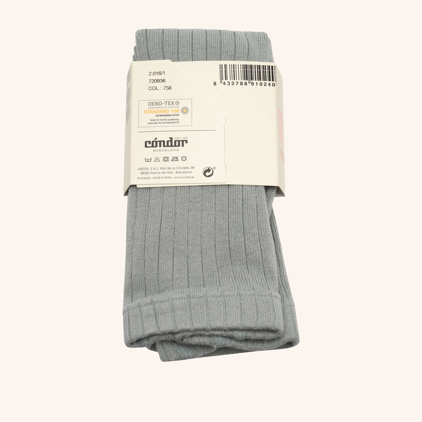 bisgaard-x-c-ndor-cotton-rib-strumpfhose-dry-green image 2
