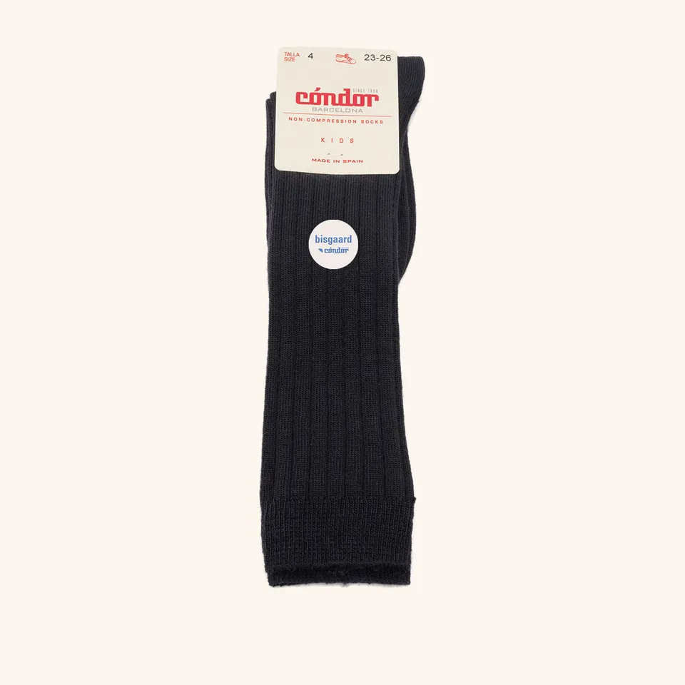 bisgaard-x-c-ndor-merino-kniestr-mpfe-rippe-azul-oscuro-85-wolle image 1