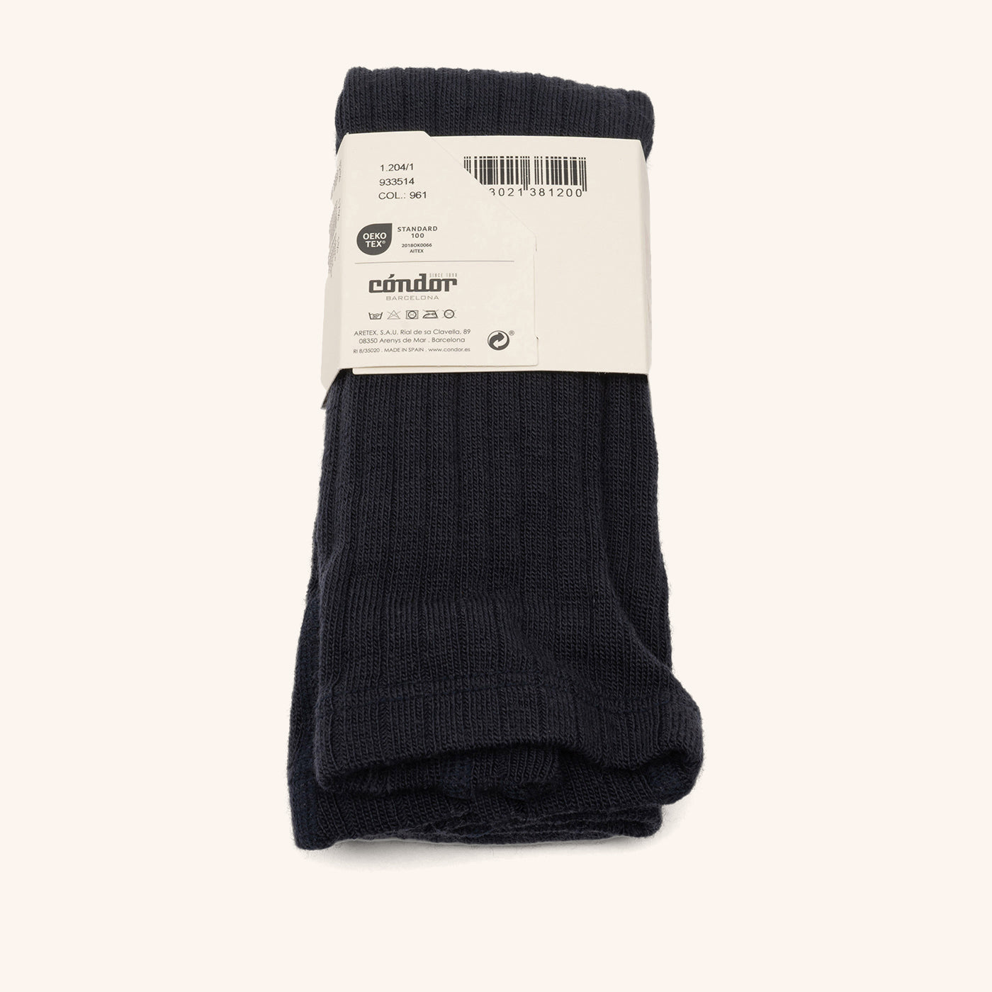 bisgaard-x-c-ndor-merino-wool-rib-tights-azul-oscuro image 2