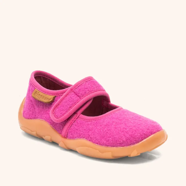bisgaard-maddy-pink-ballerina-hausschuh-mit-wollfutter image 1