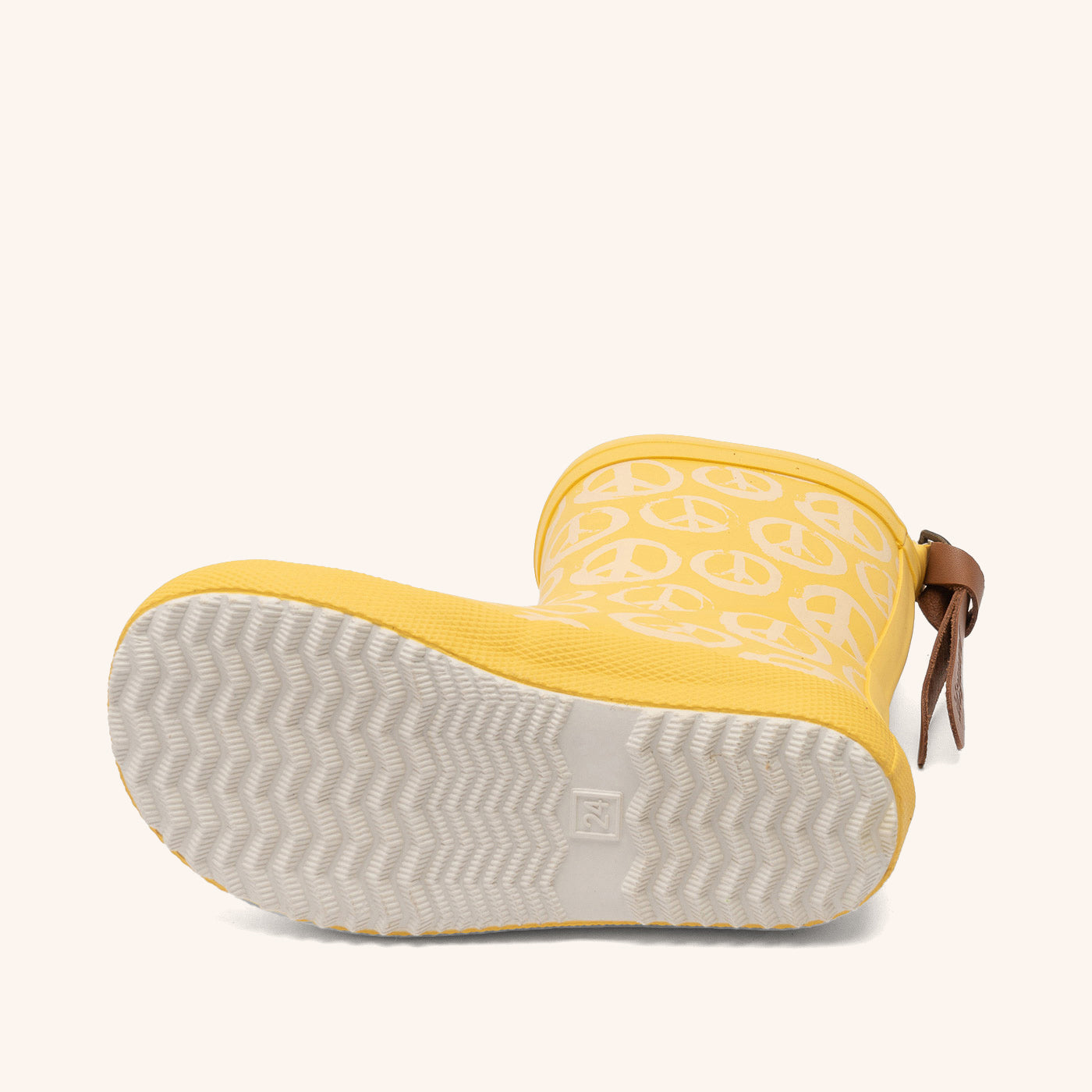 bisgaard-fashion-gummistiefel-peace-on-earth-sunny-naturkautschuk-gelb image 4