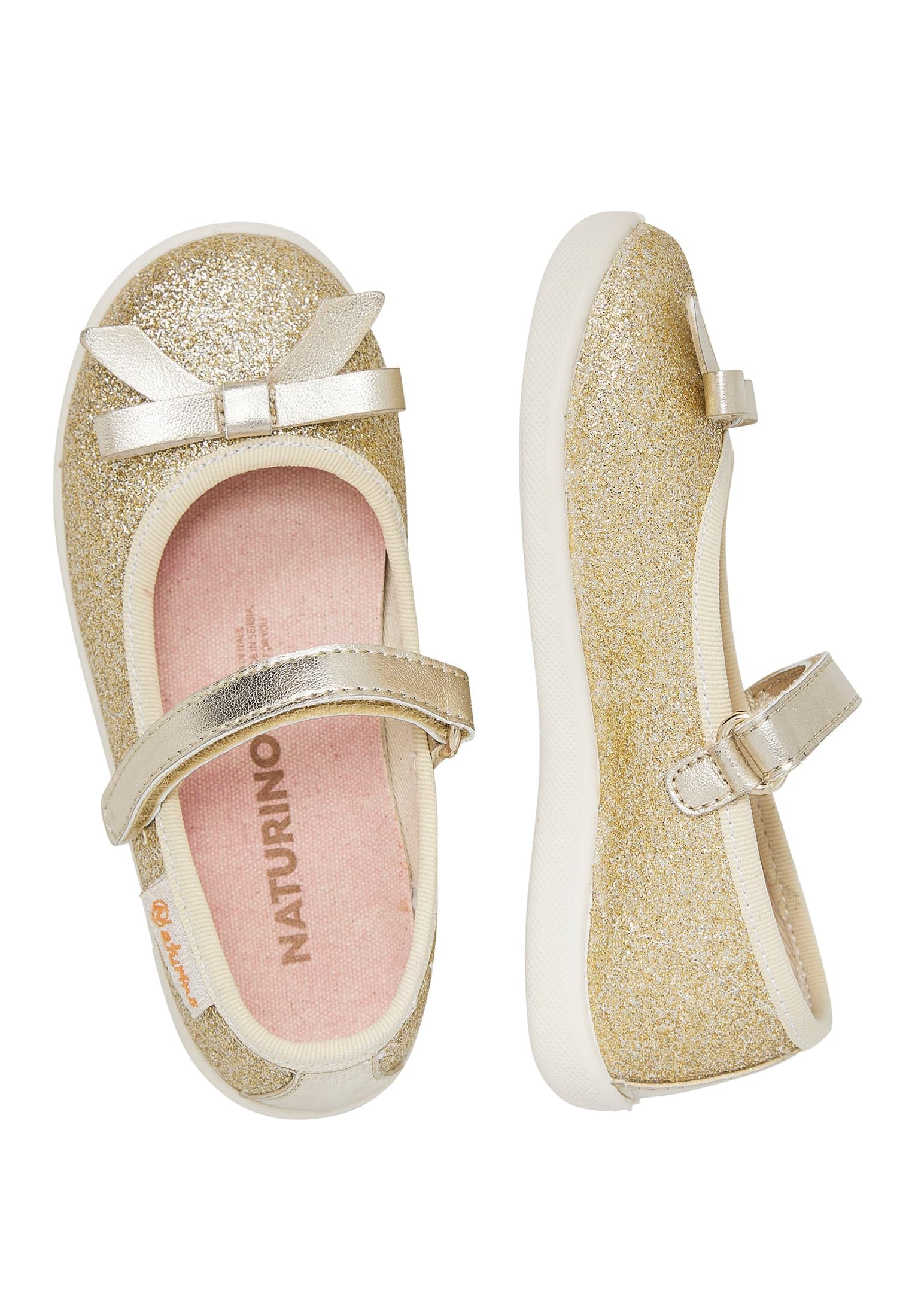 naturino-ballerina-glitzer-leder-ballerinas-platin-f-r-m-dchen image 2