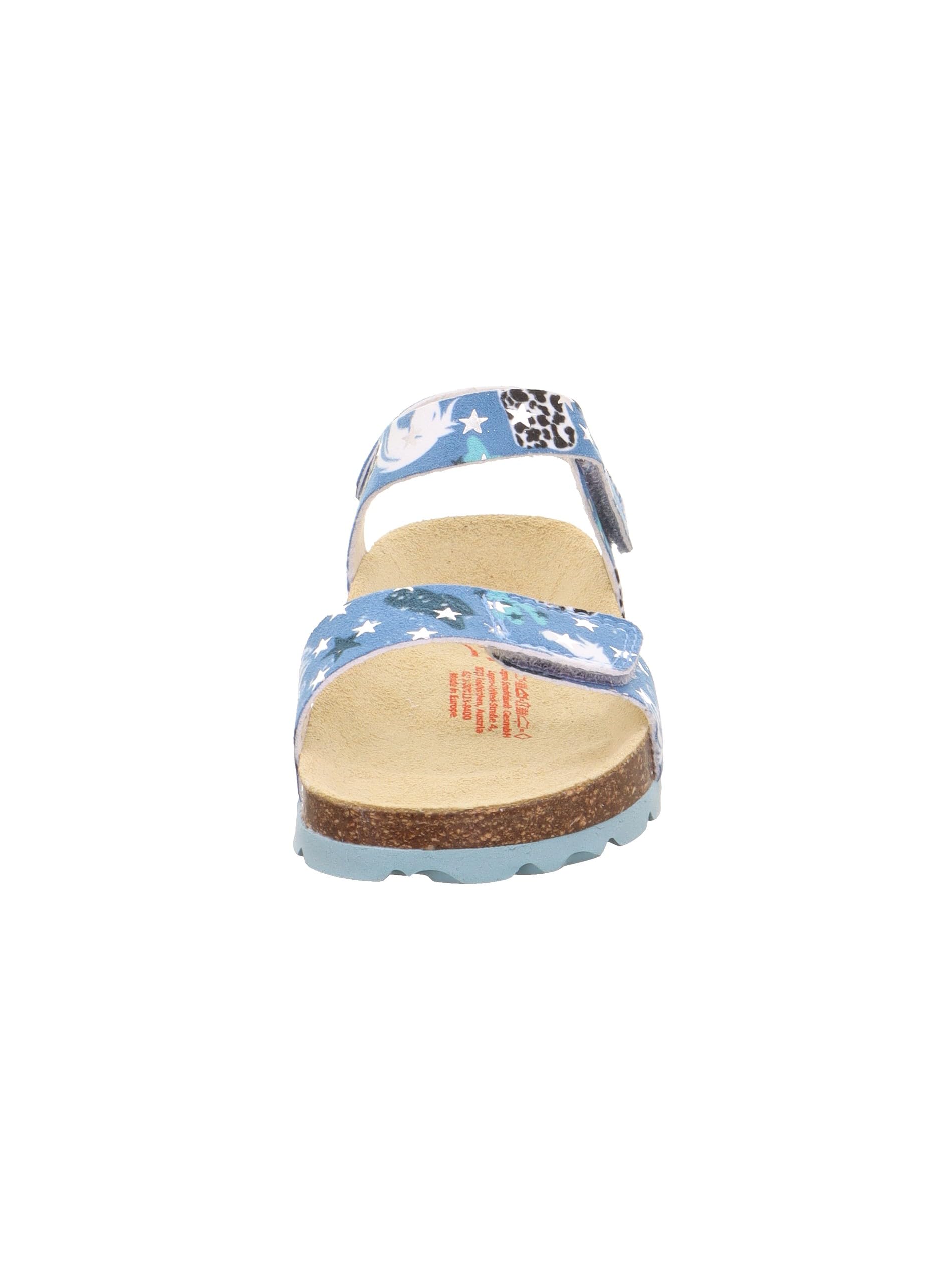 superfit-fussbettpantoffel-m-dchen-pantolette-t-rkis-mehrfarbig-8400 image 2